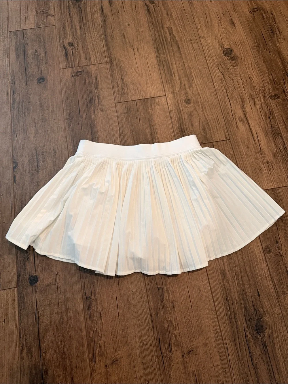 RePleat Hight Rise White Pleated Mini Skirt